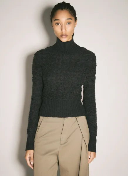 Cropped Turtleneck Sweater