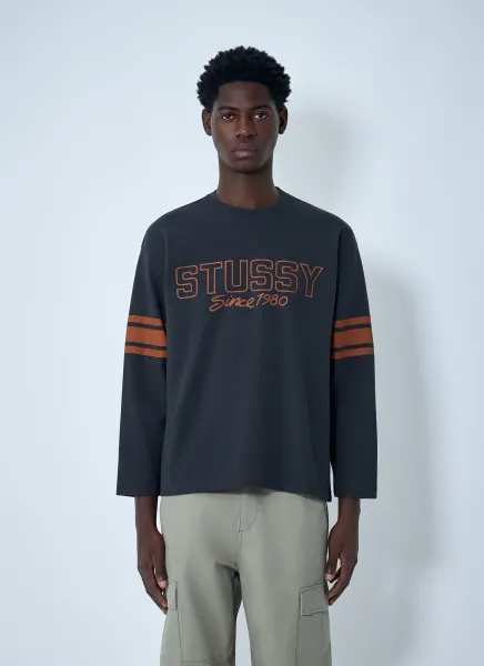 Stripe Logo Motif Sweatshirt