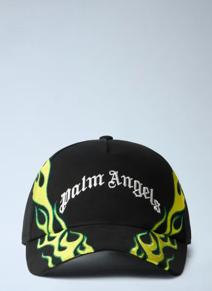 Flames Curved Logo Cap