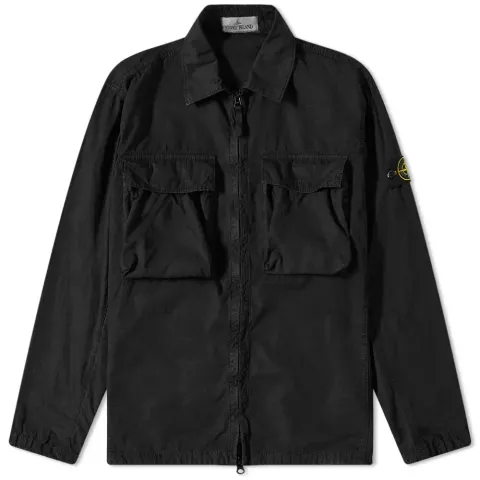 Brushed Cotton 2-Pocket Shirt Jacket
