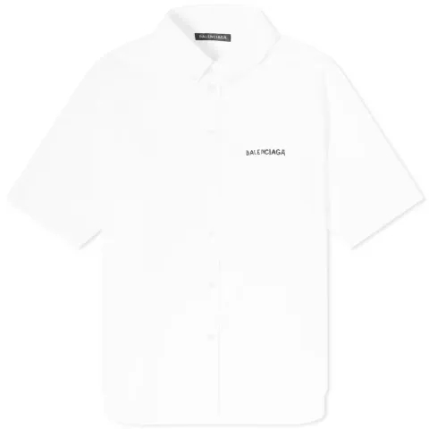 Small Logo Poplin Short Sleeve Shirt