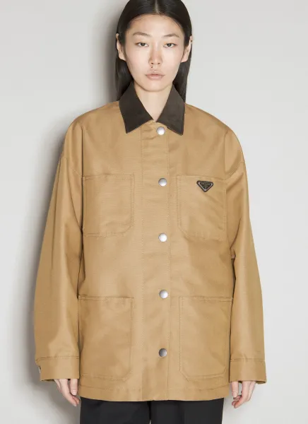 Logo Plaque Canvas Jacket