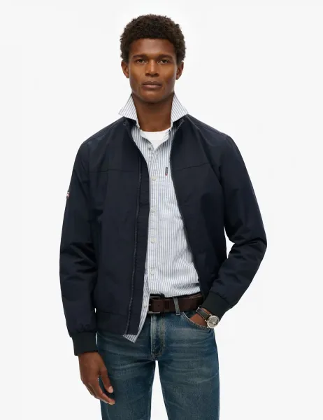 Superdry & Co Double Collar Harrington Jacket Navy