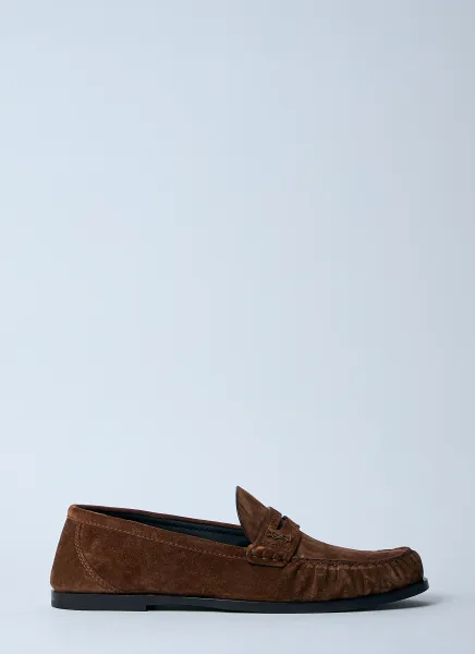 Laurent Suede Loafers