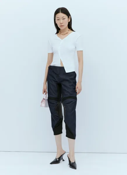 Denim Racing Pants