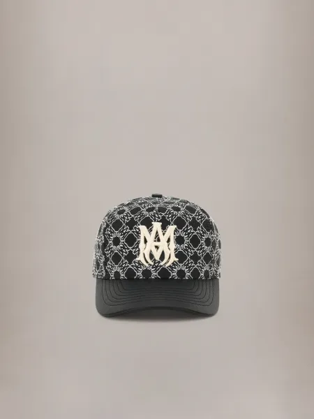 AMIRI MA QUAD JACQUARD HAT - Black