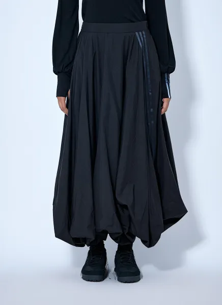 Y-3 Gradient 3-Stripes Nylon Balloon Skirt