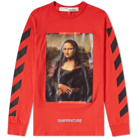 Long Sleeve Diagonal Monalisa Tee