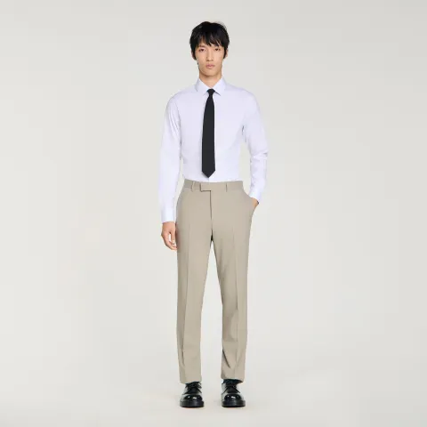 Wool suit trousers
