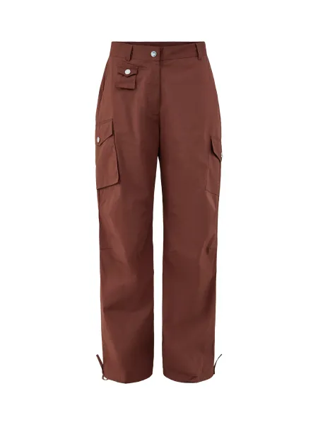 GANNI Stretch Cotton Pocket Cargo Trousers