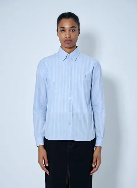 Striped Cotton Poplin Shirt