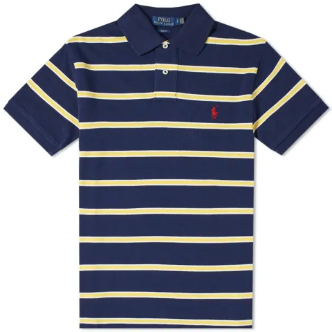 Slim Fit Stripe Polo
