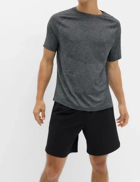 Goodmove Regular Fit 7 Inch Stretch Sports Shorts Black