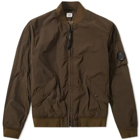 Garment Dyed Nycra Bomber Jacket