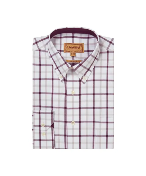 Schöffel Country Brancaster Classic Shirt - Beetroot Check