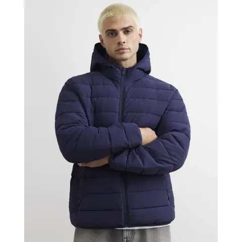 River Island Muscle Fit Cotton Mcmxii Puffa Jacket