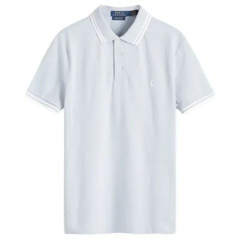 Textured Mesh Polo Shirt