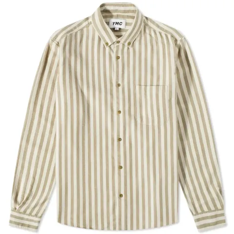 Dean Flannel Striped Button Down Shirt