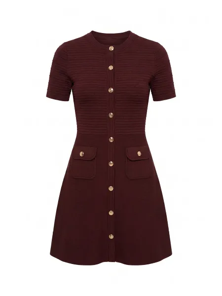 Forever New Anika Stitch Interest Knitted Mini Dress