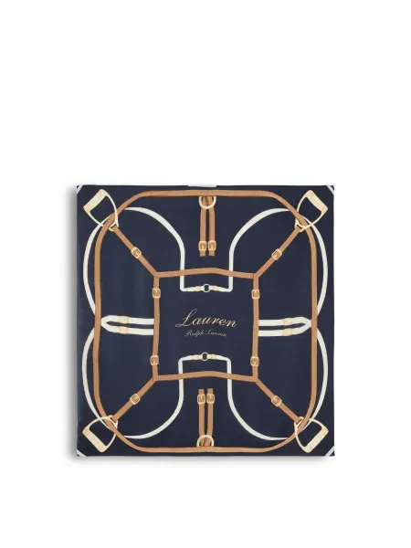 Lauren Ralph Lauren Large Square Wool & Mulberry Silk Scarf