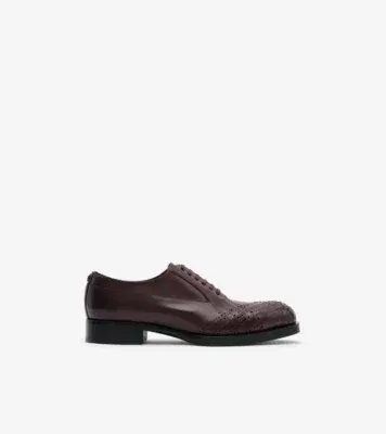 Leather Windermere Oxford Shoes in Light bark brown