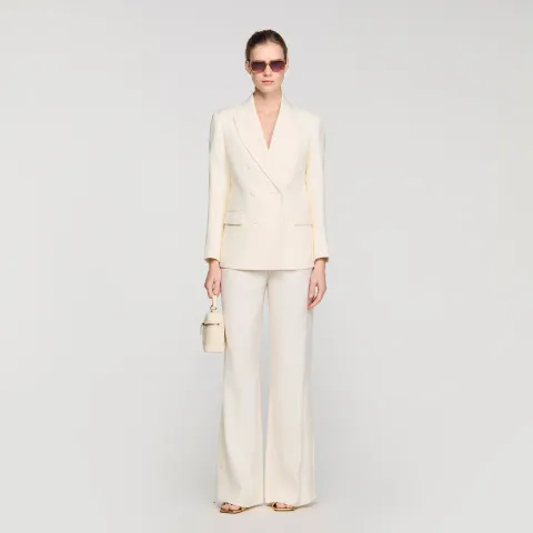 Double-breasted suit jacket