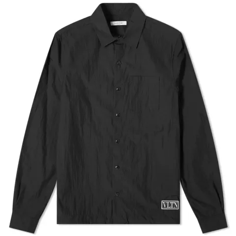 VLTN Rubber Patch Drawstring Nylon Overshirt