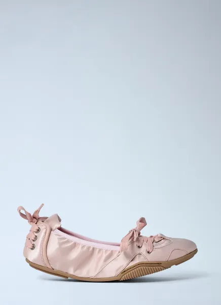 Satin Lace-Up Shoes
