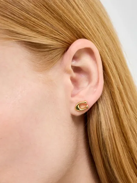 Coach Bubble C Stud Earrings