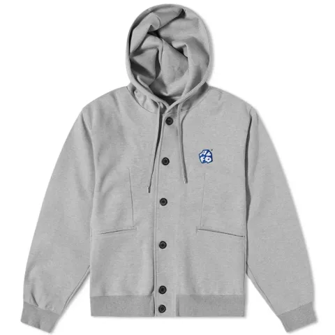 Button Front Hoodie