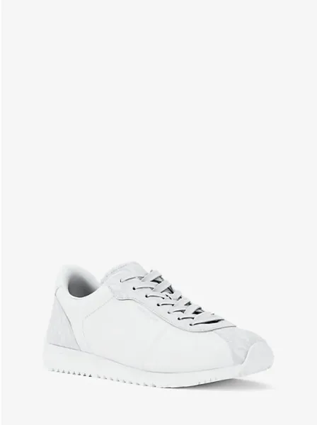 Rhodes Leather and Corded Twill Trainer