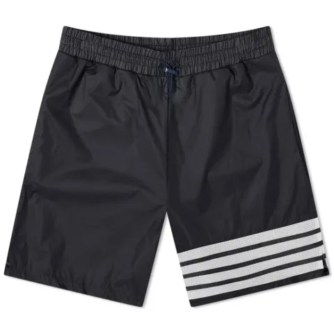 Engineered Stripe Nylon Shorts