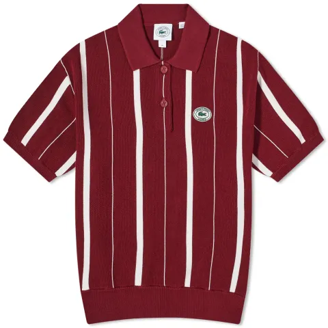 x Lacoste Striped Knitted Polo