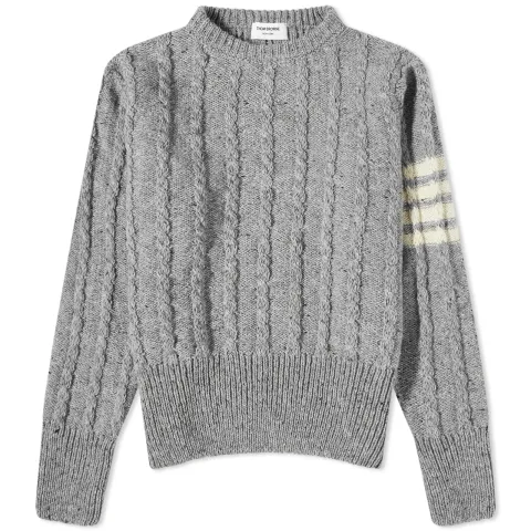 4 Bar Donegal Cable Crew Knit