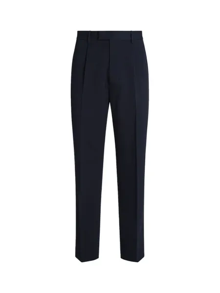 Cotton And Linen Trousers Navy