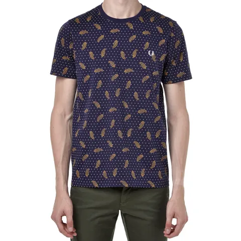 Fred Perry x Drake's Paisley All Over Print Tee