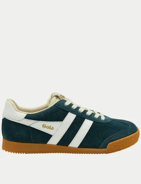 Gola Elan Suede Trainers Teal Mix