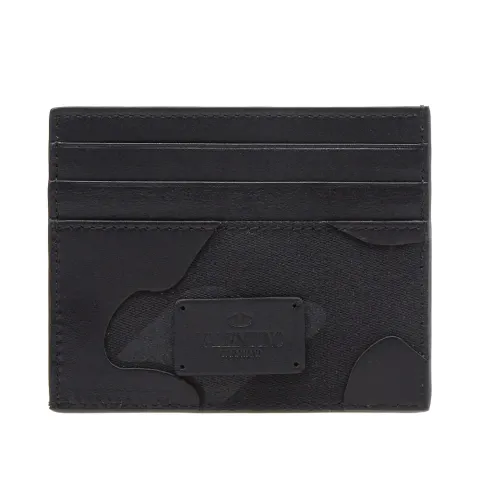 Bonded Camouflage Noir Card Holder