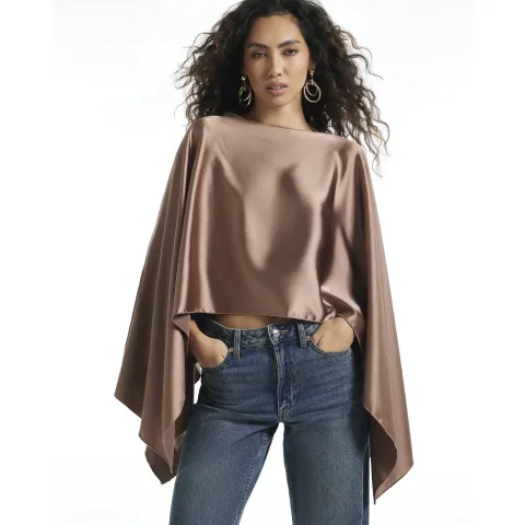 River Island Satin Waterfall Cape