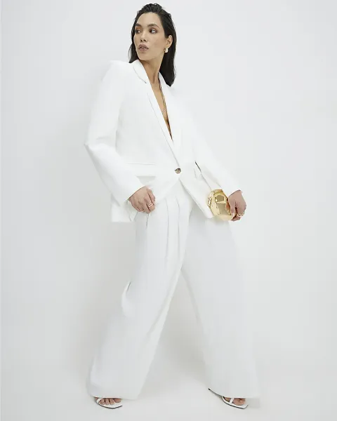 River Island Tailored Wide Leg Trousers
