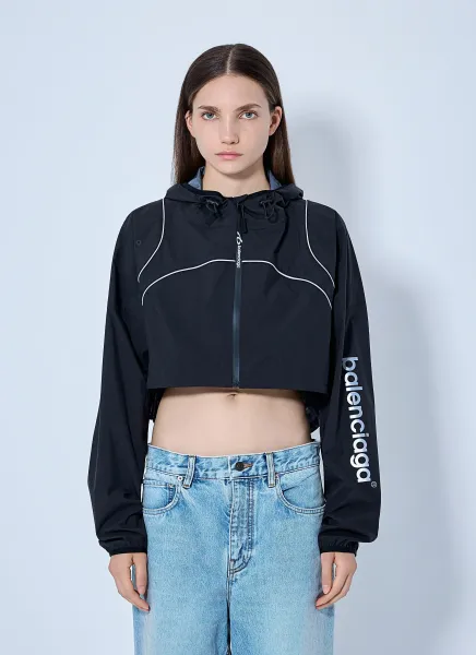 Cropped Hooded Jacket