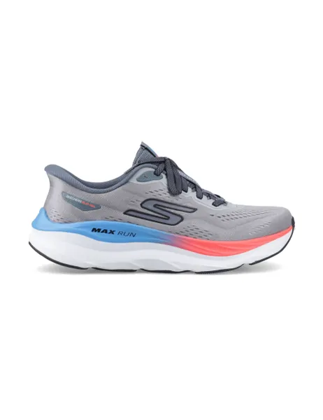 Skechers Max Run Trainers Grey Mix