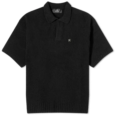 Boucle Textured Knit Polo