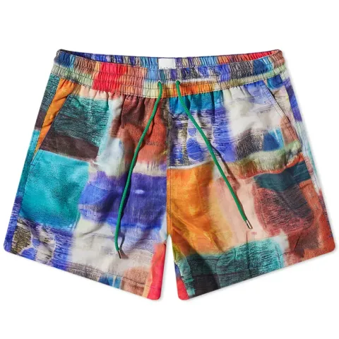 Silk Screen Swim Shorts