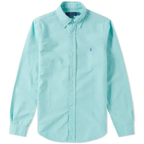 Slim Fit Garment Dyed Oxford Shirt