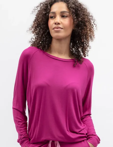 Cyberjammies Modal RIch Pyjama Top Magenta
