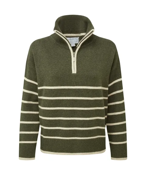 Schöffel Country Sandsend Quarter Jumper - Loden/Oatmeal
