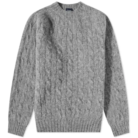 Brushed Shetland Crew Knit