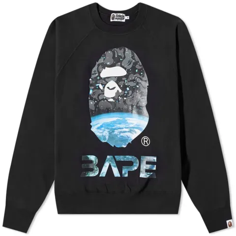 Space Camo Ape Head Loose Fit Crew Knit