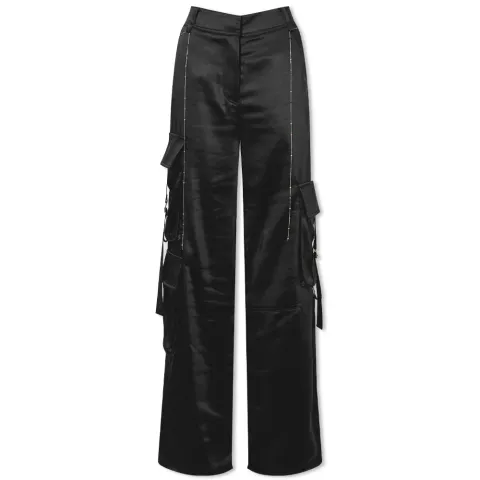 Satin Harem Cargo Pant